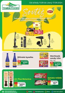 Akční leták Tamda Foods, platný od 11.09.2024 do 17.09.2024.