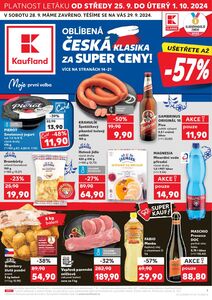 Akční leták Kaufland, platný od 25.09.2024 do 01.10.2024.