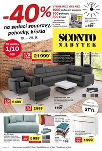 Akční leták SCONTO, platný od 25.09.2024 do 08.10.2024.