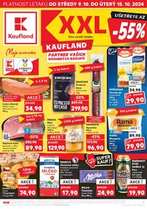 Akční leták Kaufland, platný od 09.10.2024 do 15.10.2024.