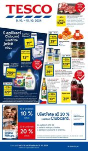 Akční leták TESCO, platný od 09.10.2024 do 15.10.2024.