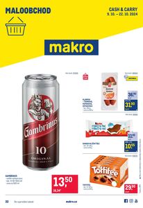 Akční leták makro, platný od 09.10.2024 do 22.10.2024.