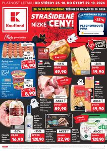 Akční leták Kaufland, platný od 23.10.2024 do 29.10.2024.