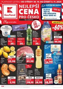 Akční leták Kaufland, platný od 2024-10-30 do 2024-11-05.