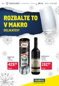 Akční leták makro, platný od 2024-11-20 do 2024-12-31.