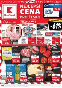 Akční leták Kaufland, platný od 2025-01-02 do 2025-01-07.