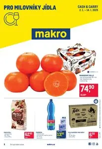 Akční leták makro, platný od 2025-01-02 do 2025-01-14.