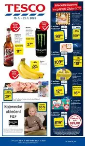 Akční leták TESCO, platný od 2025-01-15 do 2025-01-21.