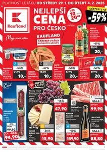 Akční leták Kaufland, platný od 2025-01-29 do 2025-02-04.