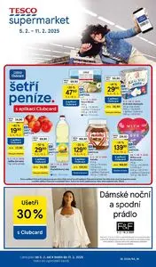 Akční leták TESCO, platný od 2025-02-05 do 2025-02-11.