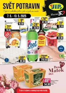 Akční leták JIP, platný od 2025-05-07 do 2025-05-13.