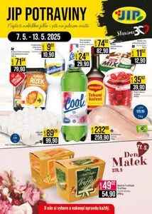 Akční leták JIP, platný od 2025-05-07 do 2025-05-13.