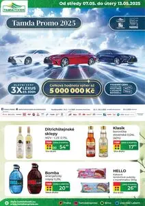 Akční leták Tamda Foods, platný od 2025-05-07 do 2025-05-13.
