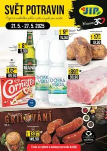 Akční leták JIP, platný od 2025-05-21 do 2025-05-27.