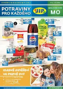 Akční leták JIP, platný od 2025-05-21 do 2025-06-01.