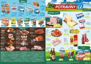 Akční leták POTRAVINY CZ, platný od 2025-05-21 do 2025-06-02.