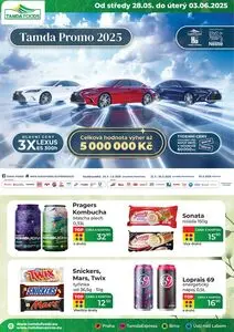 Akční leták Tamda Foods, platný od 2025-05-28 do 2025-06-03.
