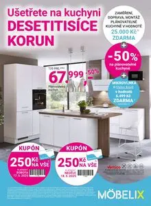 Akční leták MÖBELIX, platný od 2025-05-12 do 2025-06-08.