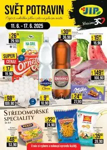 Akční leták JIP, platný od 2025-06-11 do 2025-06-17.