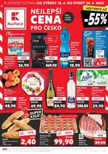 Akční leták Kaufland, platný od 2025-06-18 do 2025-06-24.