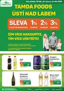 Akční leták Tamda Foods, platný od 2025-06-18 do 2025-06-24.