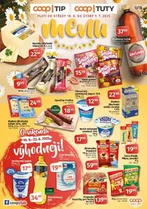 Akční leták COOP TUTY, platný od 2025-06-18 do 2025-07-01.