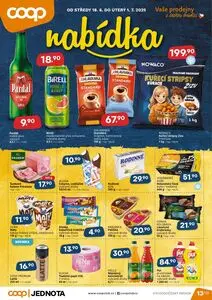 Akční leták COOP, platný od 2025-06-18 do 2025-07-01.