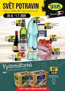Akční leták JIP, platný od 2025-06-25 do 2025-07-01.