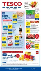 Akční leták TESCO, platný od 2025-06-25 do 2025-07-01.