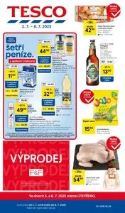 Akční leták TESCO, platný od 2025-07-02 do 2025-07-08.