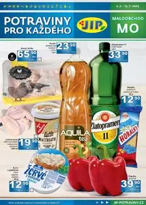 Akční leták JIP, platný od 2025-07-02 do 2025-07-13.