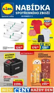 Akční leták LIDL, platný od 2025-07-07 do 2025-07-13.