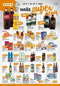 Akční leták COOP, platný od 2025-07-02 do 2025-07-15.