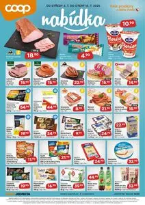 Akční leták COOP, platný od 2025-07-02 do 2025-07-15.