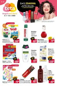 Akční leták Teta drogerie, platný od 2025-07-03 do 2025-07-15.