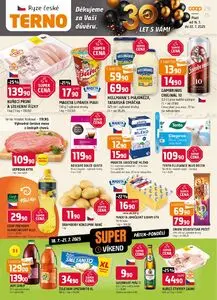 Akční leták COOP TERNO, platný od 2025-07-16 do 2025-07-22.