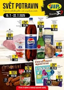 Akční leták JIP, platný od 2025-07-16 do 2025-07-22.