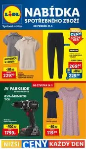 Akční leták LIDL, platný od 2025-07-21 do 2025-07-23.