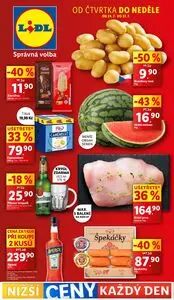 Akční leták LIDL, platný od 2025-07-24 do 2025-07-27.