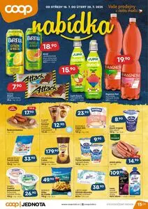 Akční leták COOP, platný od 2025-07-16 do 2025-07-29.