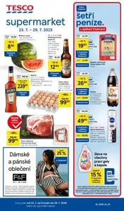 Akční leták TESCO, platný od 2025-07-23 do 2025-07-29.