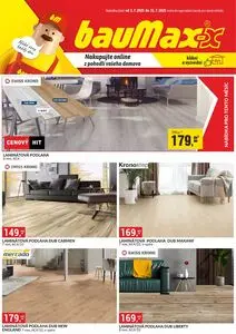 Akční leták bauMax, platný od 2025-07-01 do 2025-07-31.