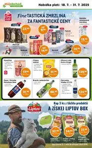 Akční leták Můj obchod, platný od 2025-07-18 do 2025-07-31.