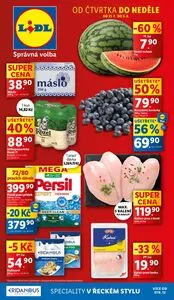 Akční leták LIDL, platný od 2025-07-31 do 2025-08-03.