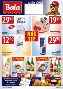 Akční leták Bala, platný od 2025-07-23 do 2025-08-04.
