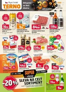 Akční leták COOP TERNO, platný od 2025-07-23 do 2025-08-05.