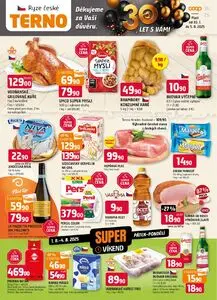 Akční leták COOP TERNO, platný od 2025-07-30 do 2025-08-05.