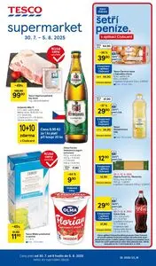 Akční leták TESCO, platný od 2025-07-30 do 2025-08-05.