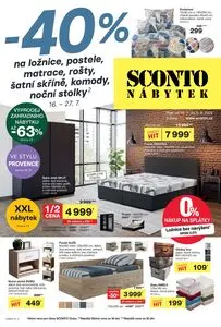 Akční leták SCONTO, platný od 2025-07-31 do 2025-08-05.