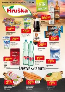 Akční leták Hruška, platný od 2025-08-05 do 2025-08-11.